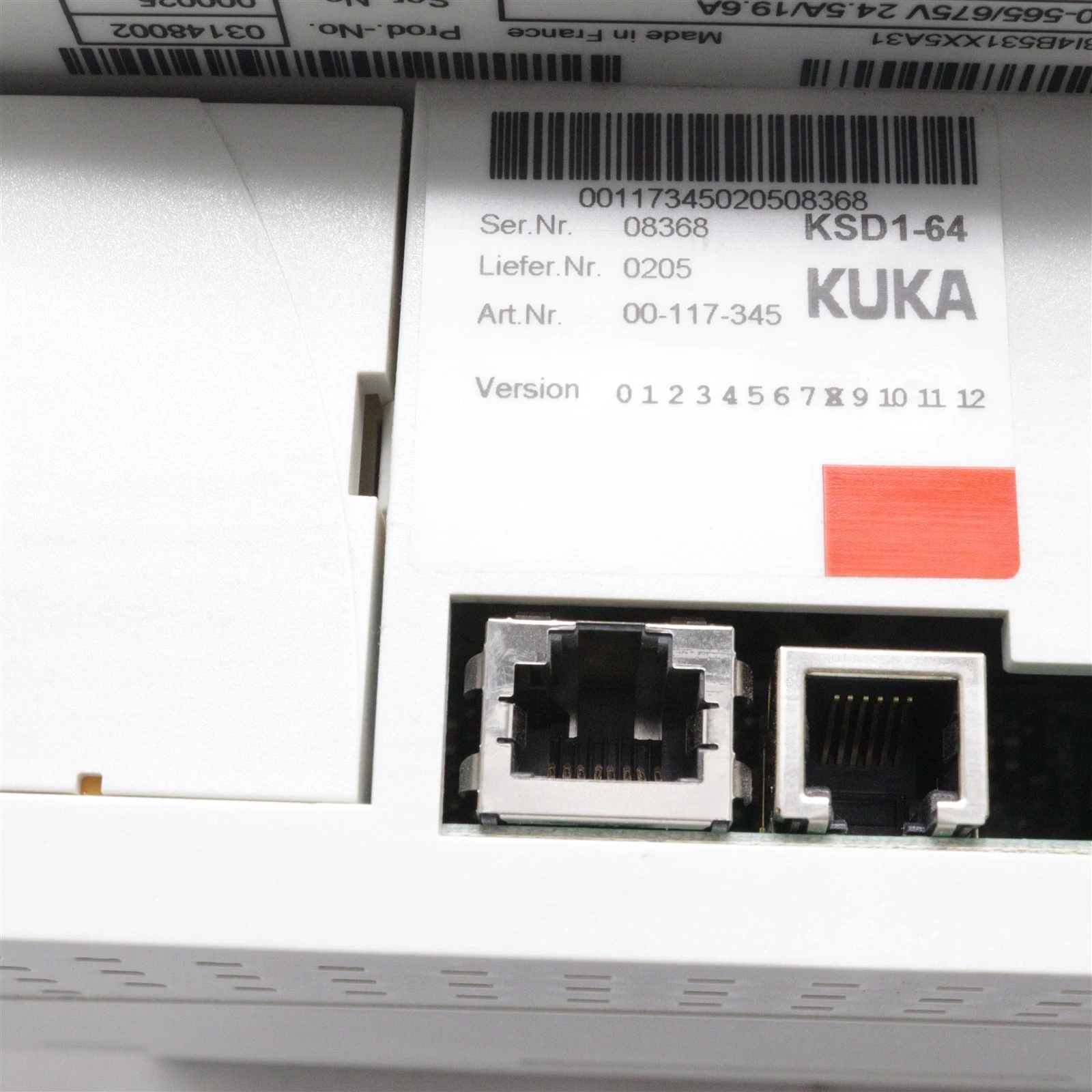 KUKA SERVO DRIVE 00-117-345 KSD1-64