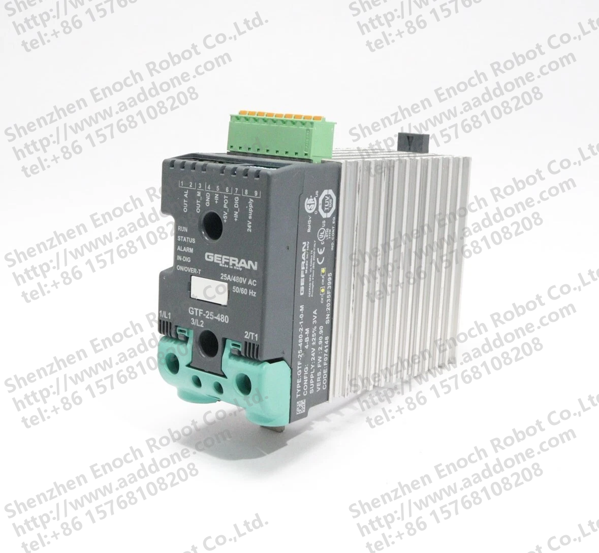 GEFRAN 电源控制器 25A480V 交流电 GTF-25-480