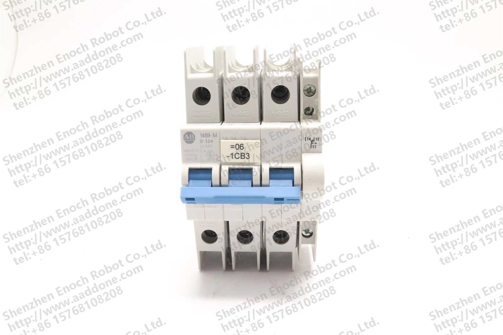 ALLEN BRADLEY 3 POLE 32 AMP CIRCUIT BREAKER amp AUX 1489-AMRA3 1489-M3D320