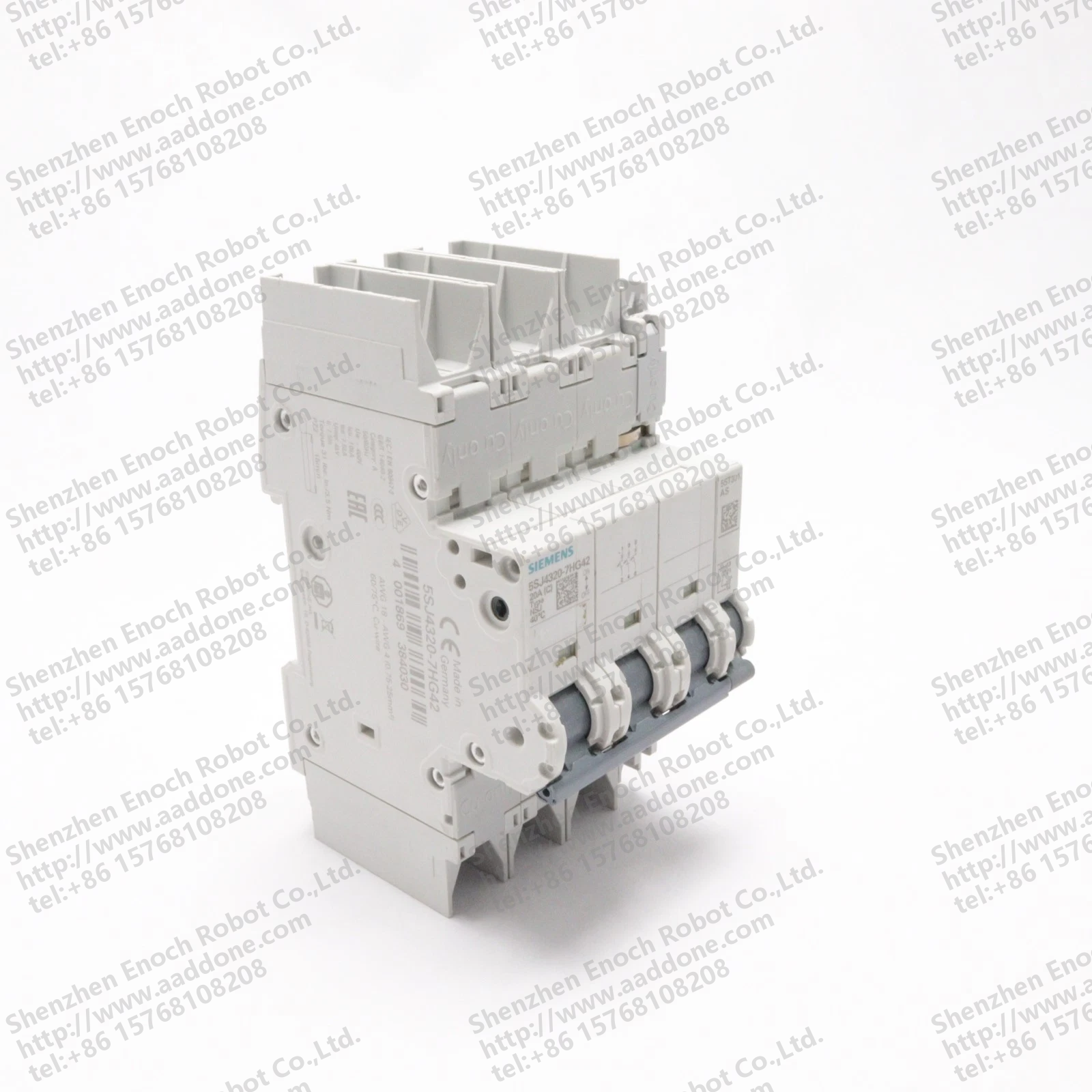 SIEMENS 3 POLE 20 AMP CIRCUIT BREAKER 5SJ4320-7HG42 amp AUX SWITCH 5ST3010-0HG