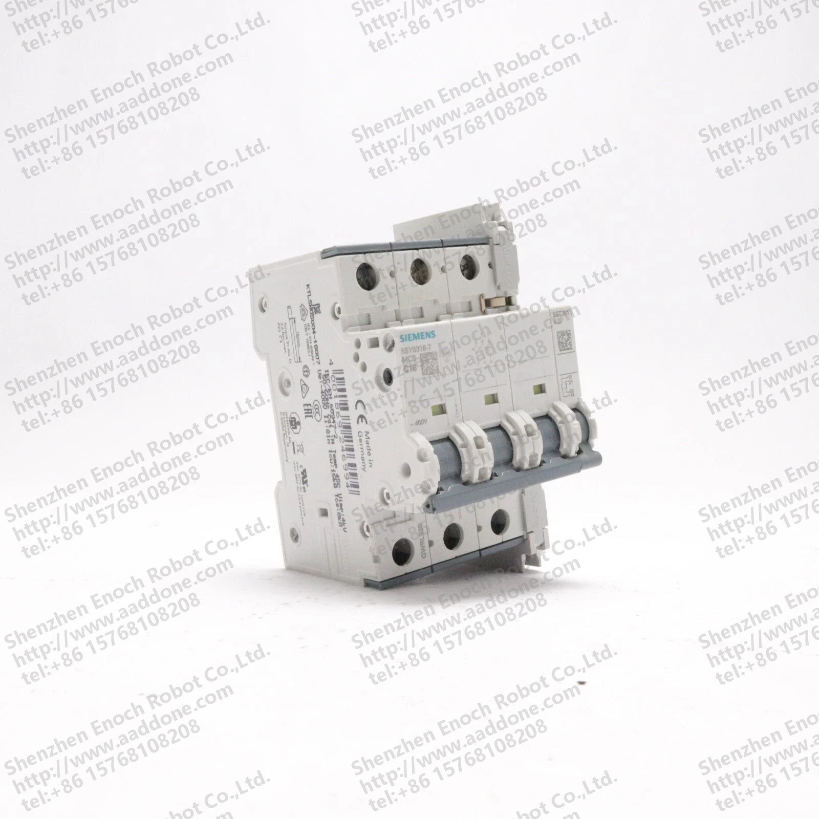 SIEMENS 3 POLE 16 AMP CIRCUIT BREAKER MCB C16 AUX. 5ST3010-0HG 5SY6316-7