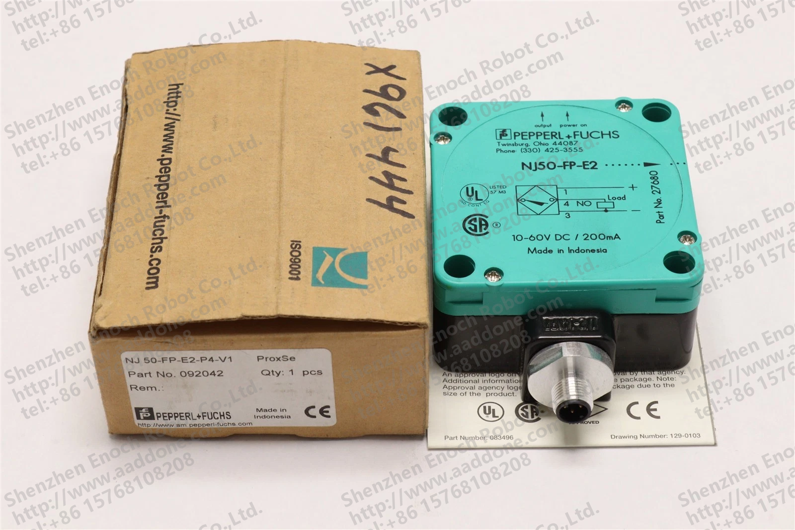 PEPPERL FUCHS 生产性传感器 NJ50-FP-E2-P4-V1 092042