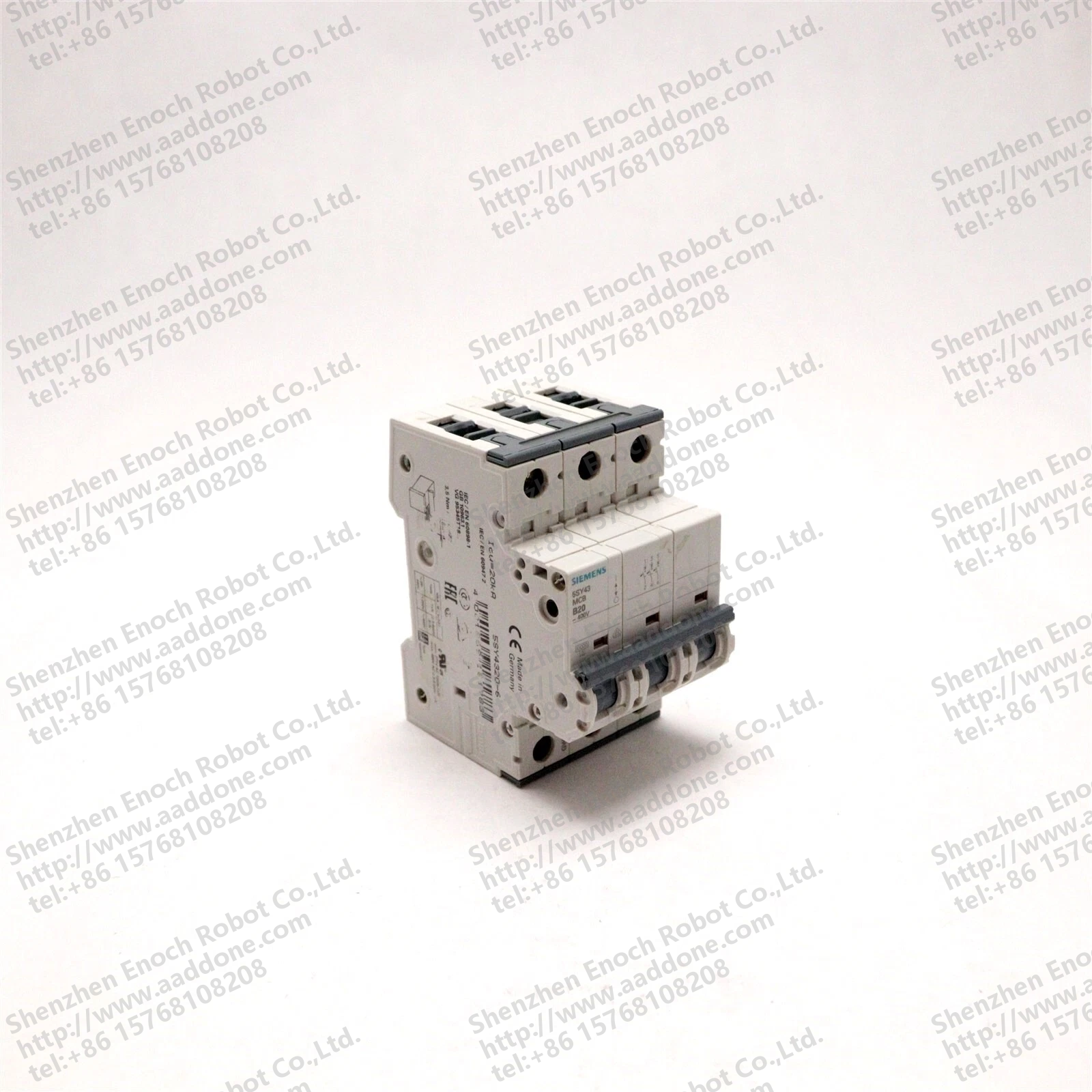 SIEMENS 3 POLE 20 AMP CIRCUIT BREAKER 5SY43 MCB B20 400V 5SY4320-6