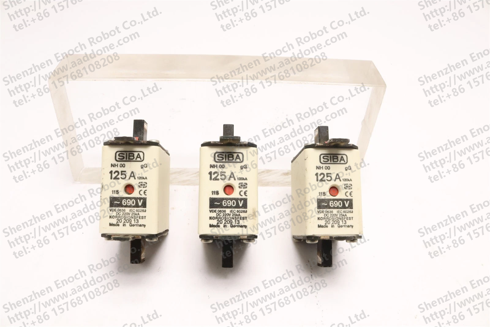SIBA NH 00 690V 125A(3 件装)保险丝 2020913