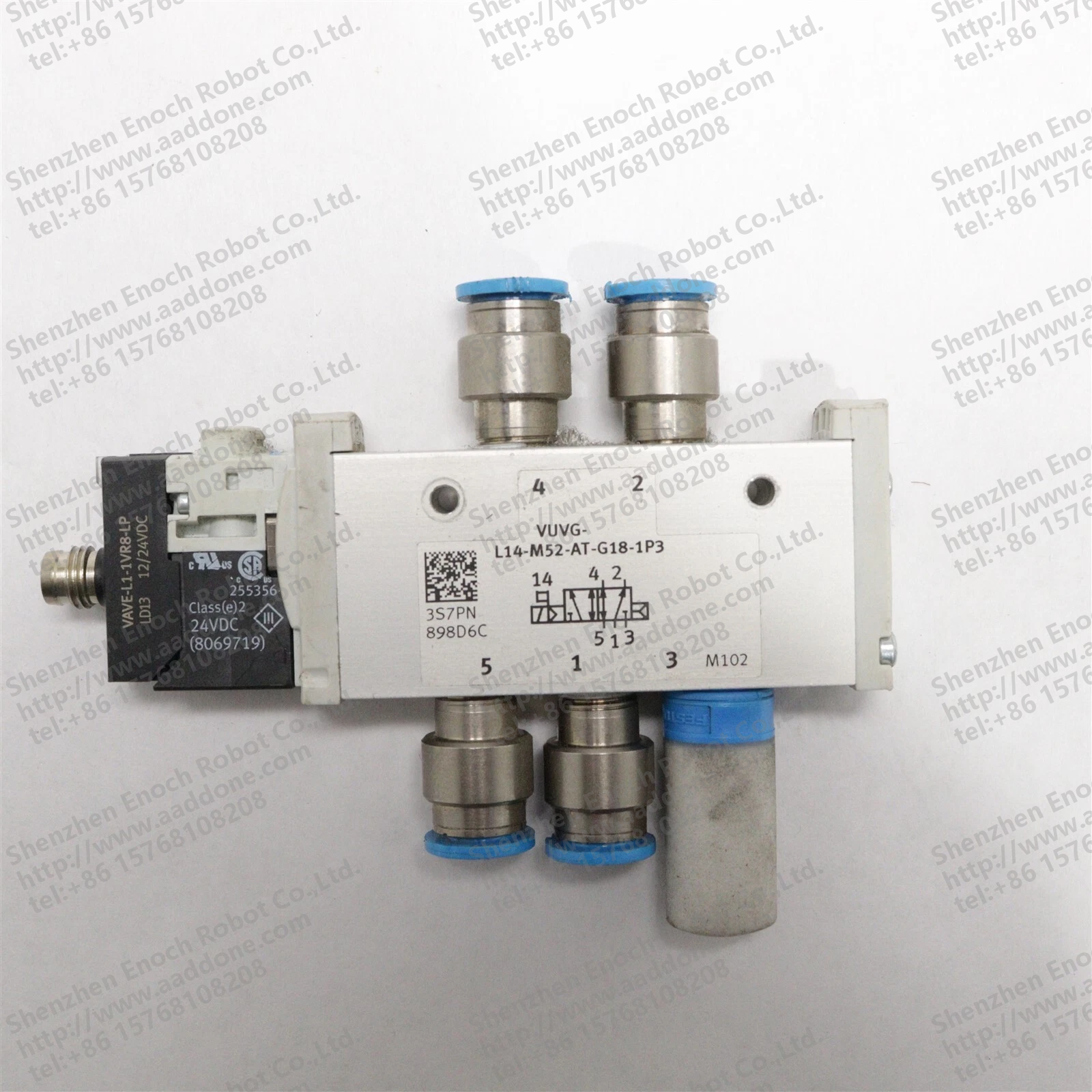 FESTO SOLENOID VALVE VUVG-L14-M52-AT-G18-1P3 8 软管配件 24V 566499