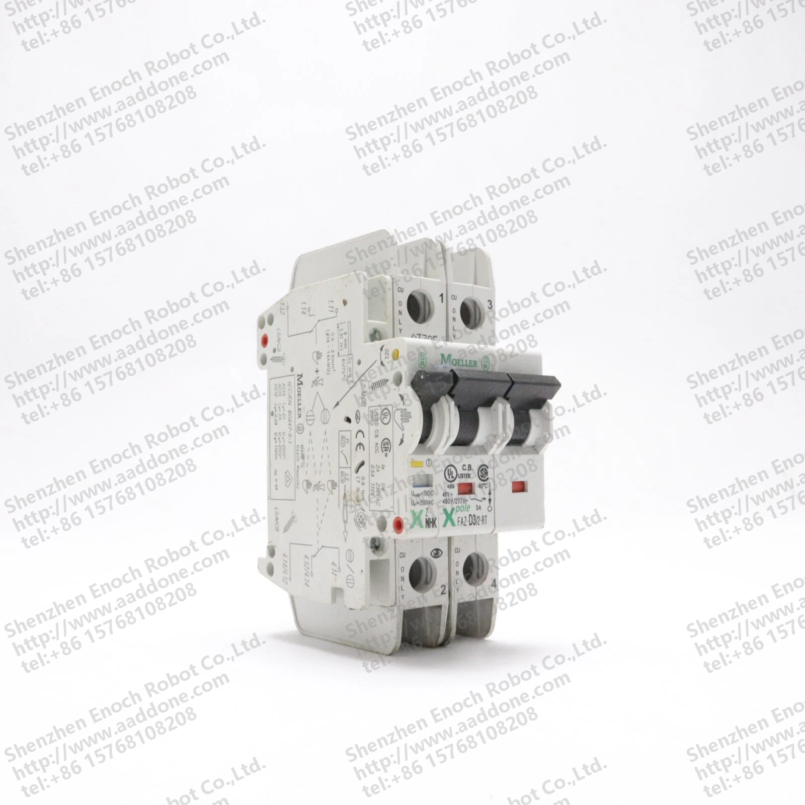 MOELLER 2 POLE 3 AMP CIRCUIT BREAKER Z-NHK FAZ-D3-2-RT