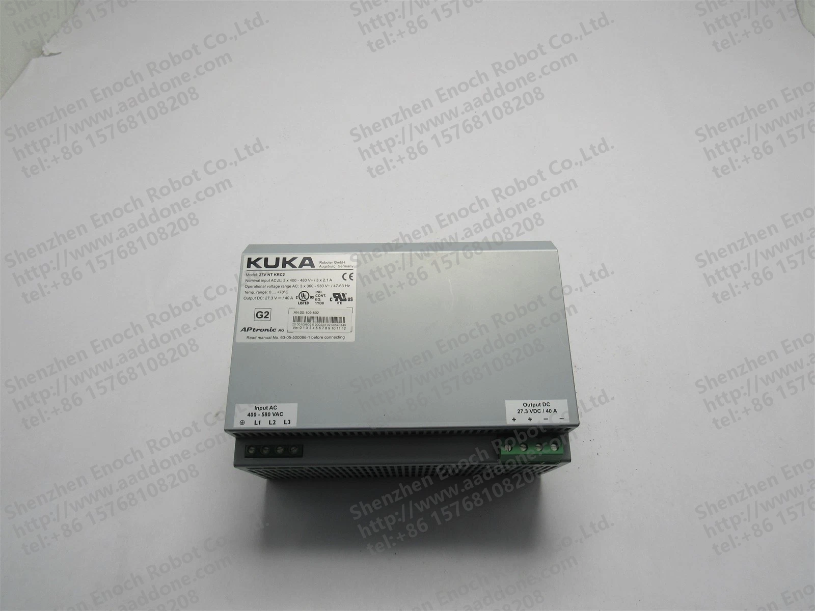 KUKA 电源供应 27.3VDC 40A 00-109-802 27V NT KRC2 00109802