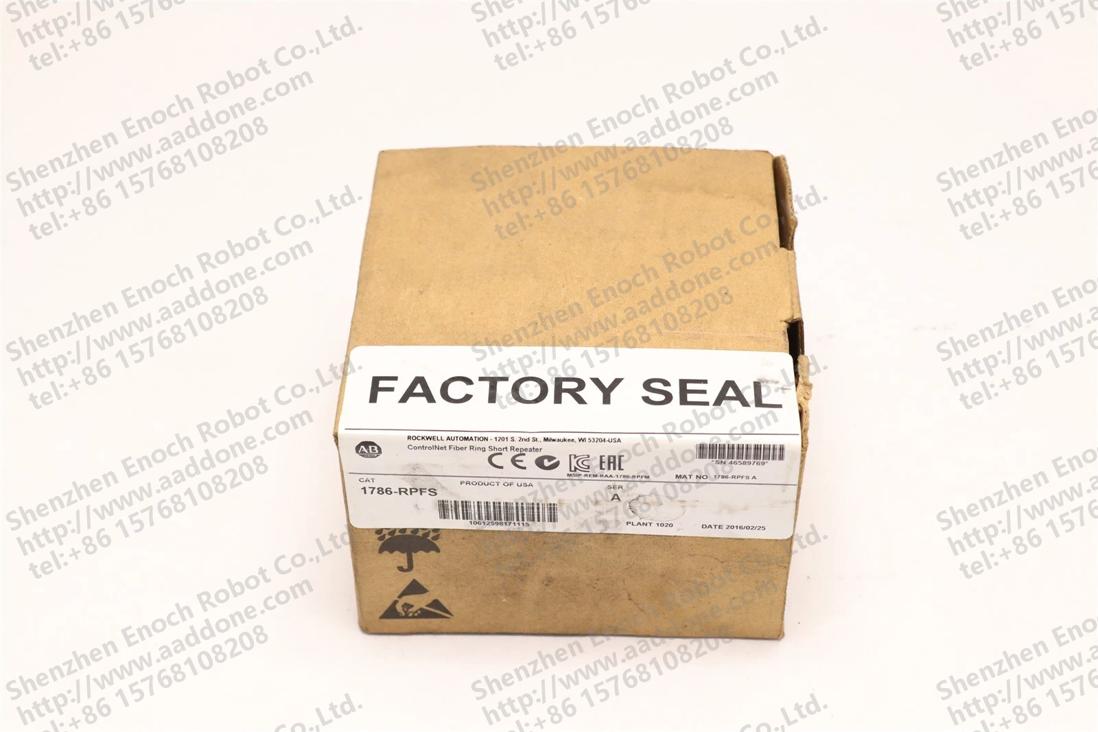 ALLEN BRADLEY CONTROLNET 纤维环短重复模块 1786-RPFS SER A