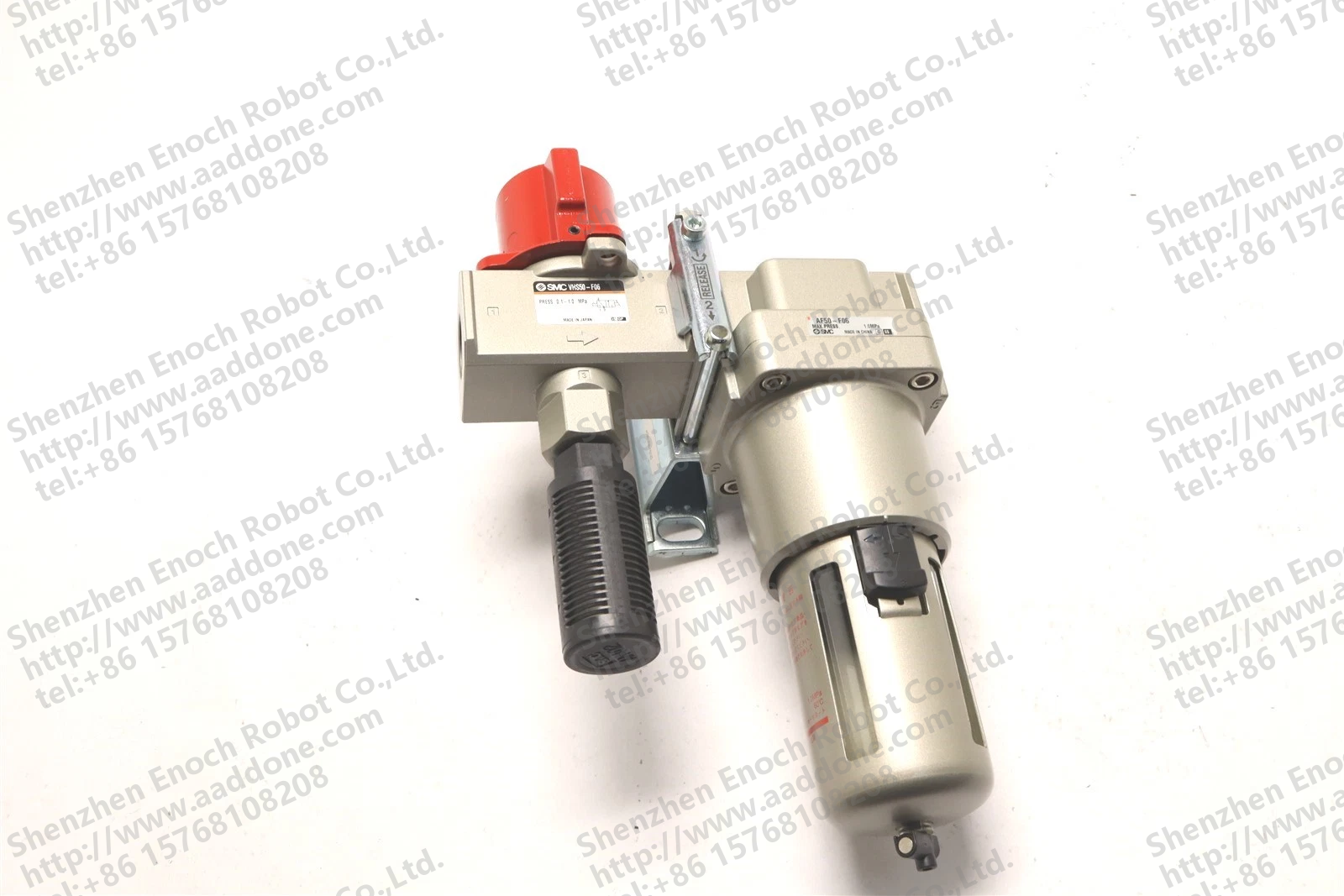 SMC FILTER AF50-F06 W SMC VALVE 3PORT LOCKOUT PORT THREAD TYPE G 34 VHS50-F06