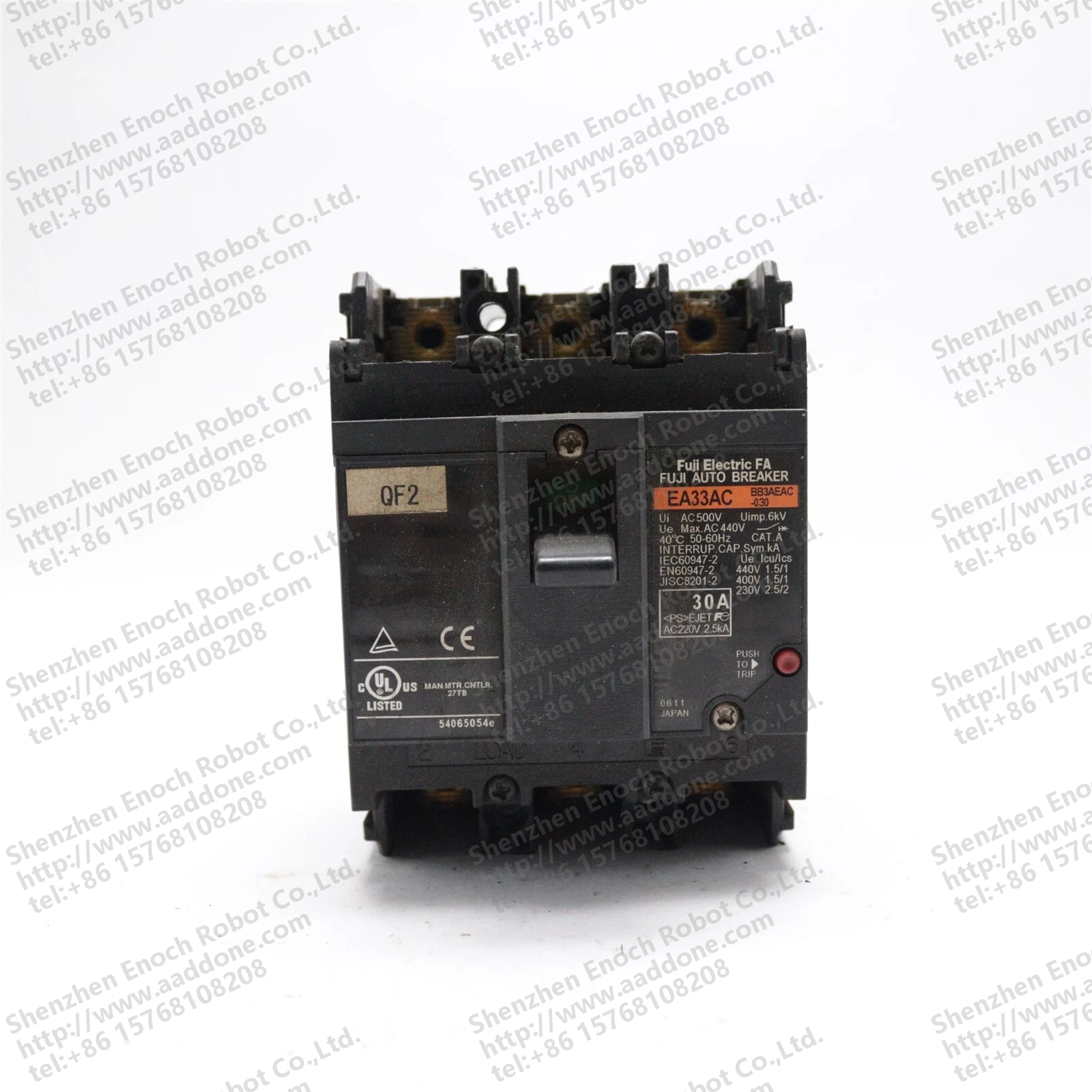 富士电气 FA 3 POLE 30 AMP 签名断路器 EA33AC BB3AEAC-030
