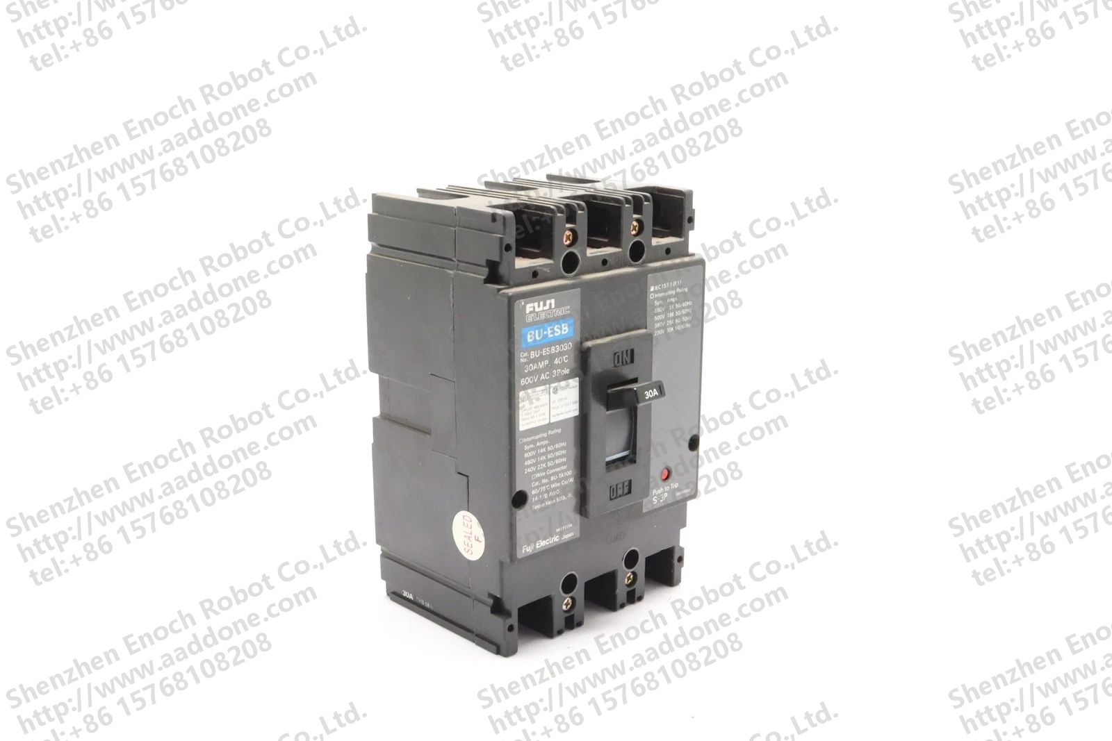 FUJI ELECTRIC 3 POLE 30 AMP CIRCUIT BREAKER 600V AC BU-ESB3030