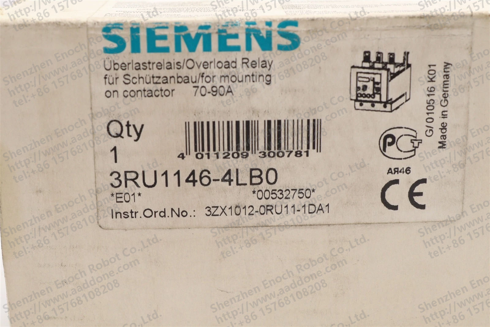 西门子 SIRIUS 热覆盖继电器 70-90A 3RU1146-4LB0