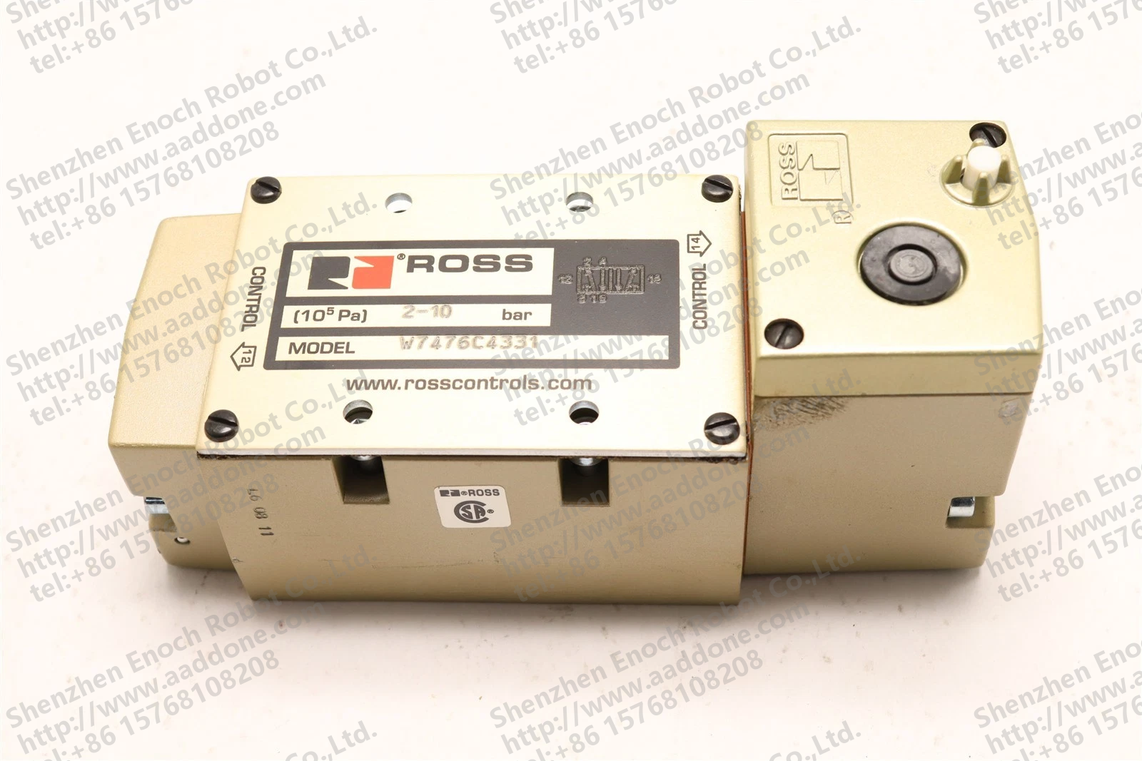 ROSS PNEUMATIC SOLENOID VALVE 110-120VAC W7476C4331Z