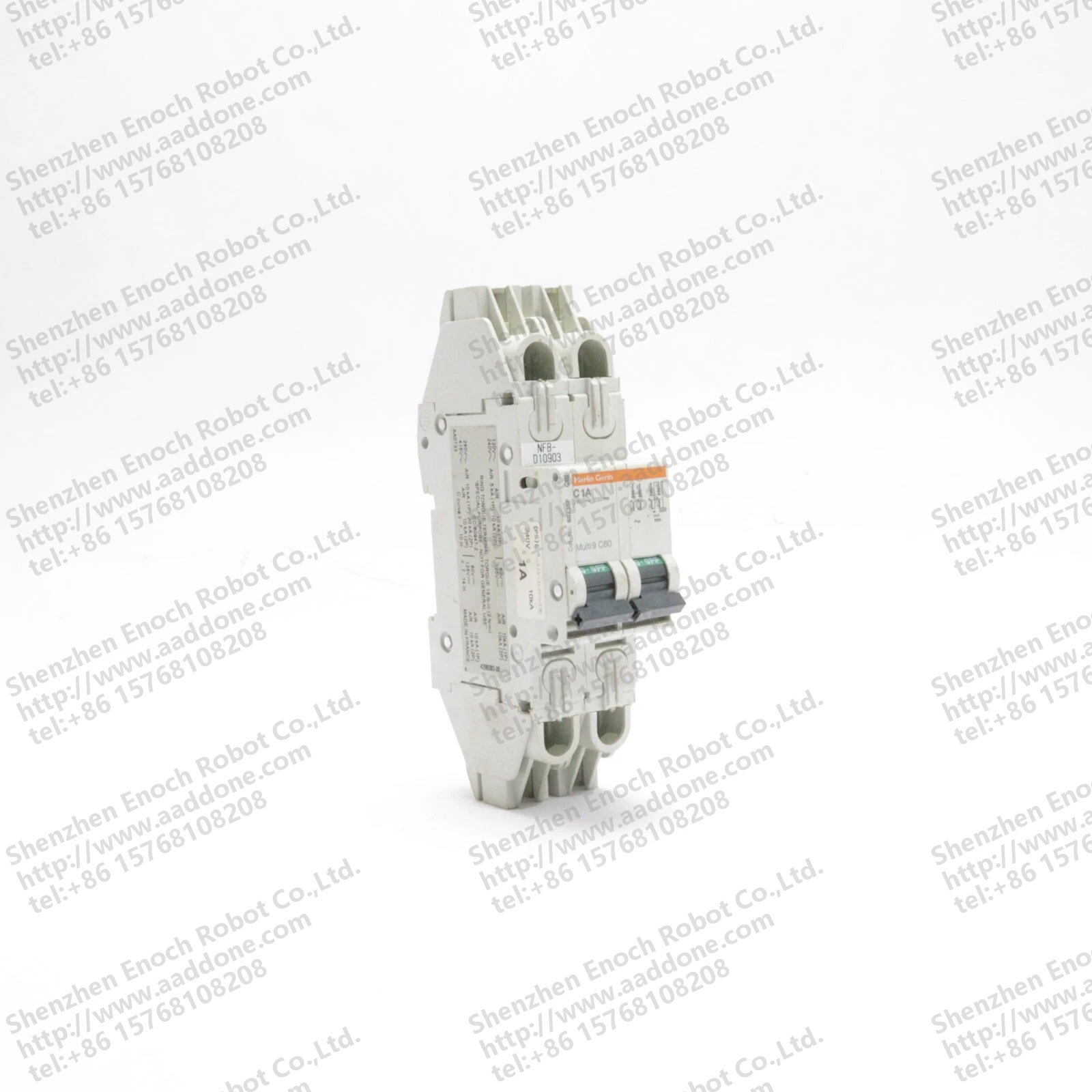 MERLIN GERIN 2 POLE 1 AMP CIRCUIT BREAKER MUTLI 9 C60 C1A 60235F