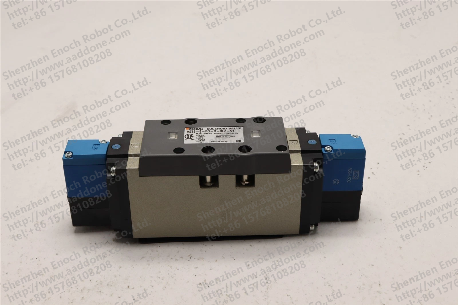 SMC SOLENOID VALVE MAX PRESS 142PSI 1.0MPa AIR 24VDC 带密封 VSS8-8-FG-D-3EZ-V1