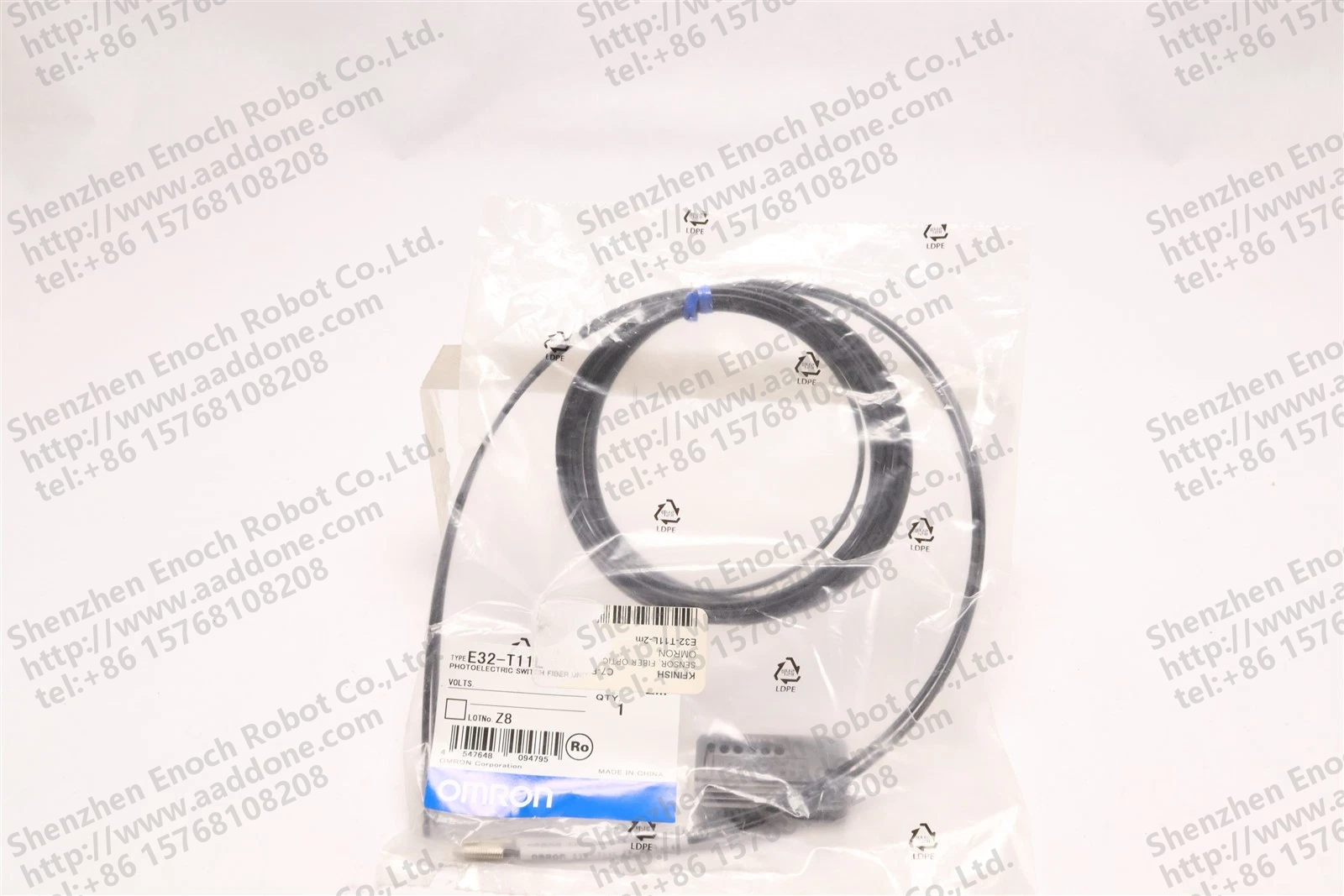 欧姆龙光电纤维开关 E32-T11L