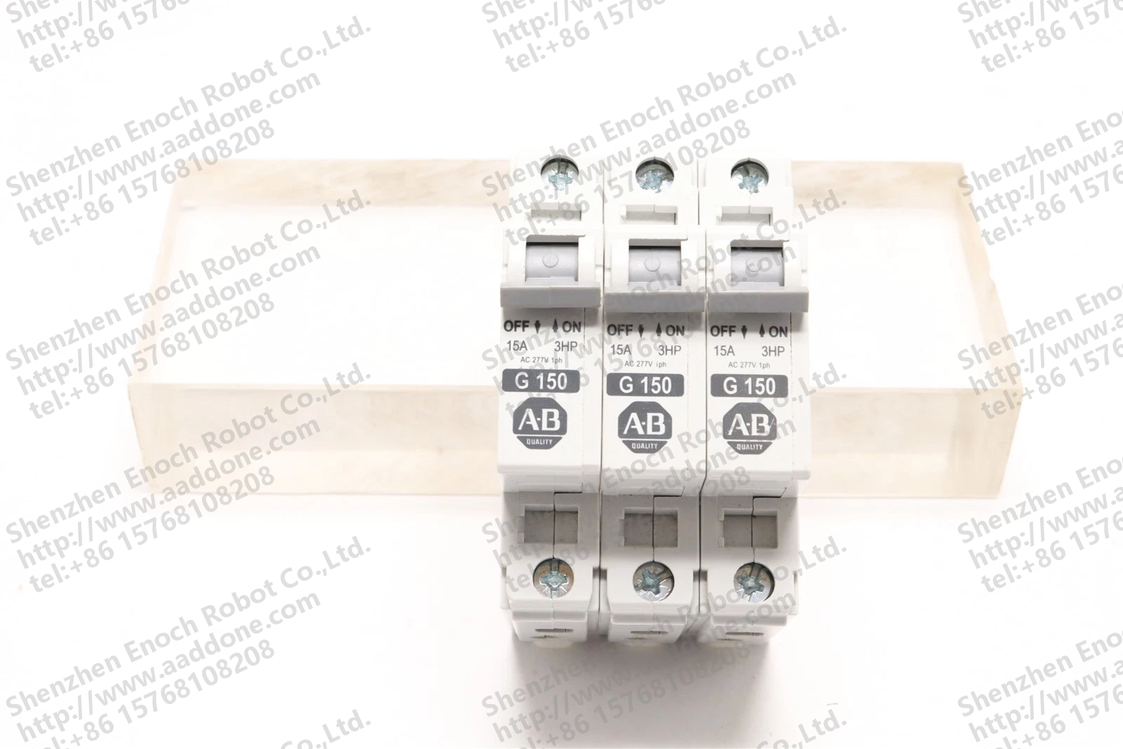 ALLEN BRADLEY 1 POLE 15 AMP BREAKER 1492-CB1 G 150 G1492-CB1G150 LOT OF 3