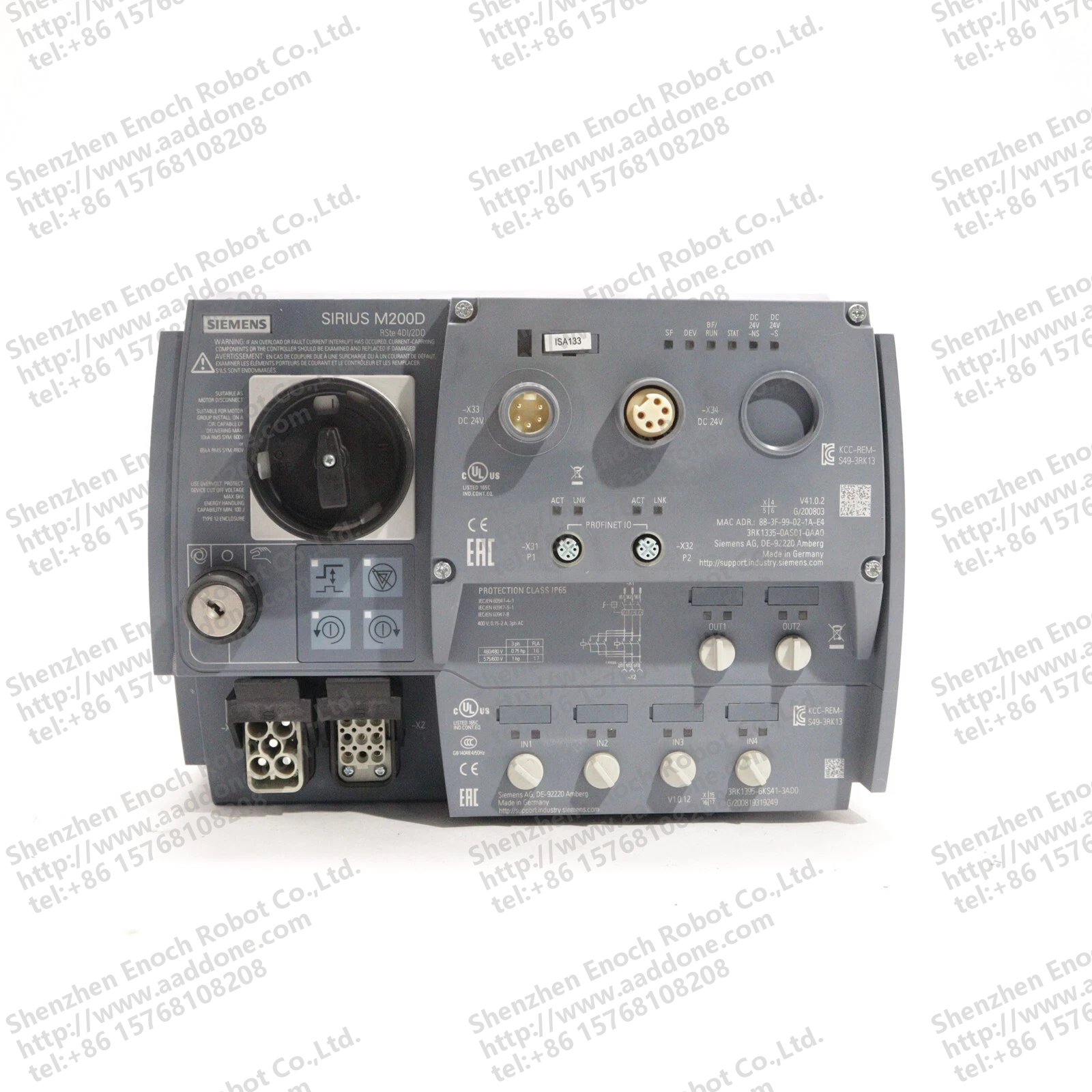 西门子 SIRIUS MOTOR STARTER M200D 3RK1395-6KS41-3AD0 3RK1335-0AS01-0AA0