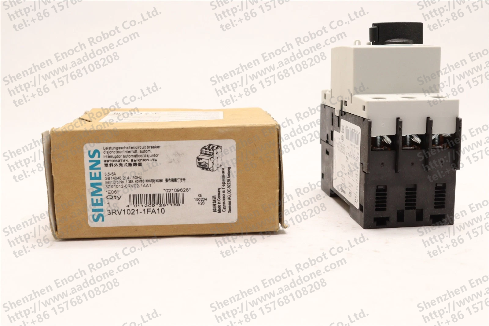 西门子电机保护电路断路器 3.5-5A 3RV1021-1FA10