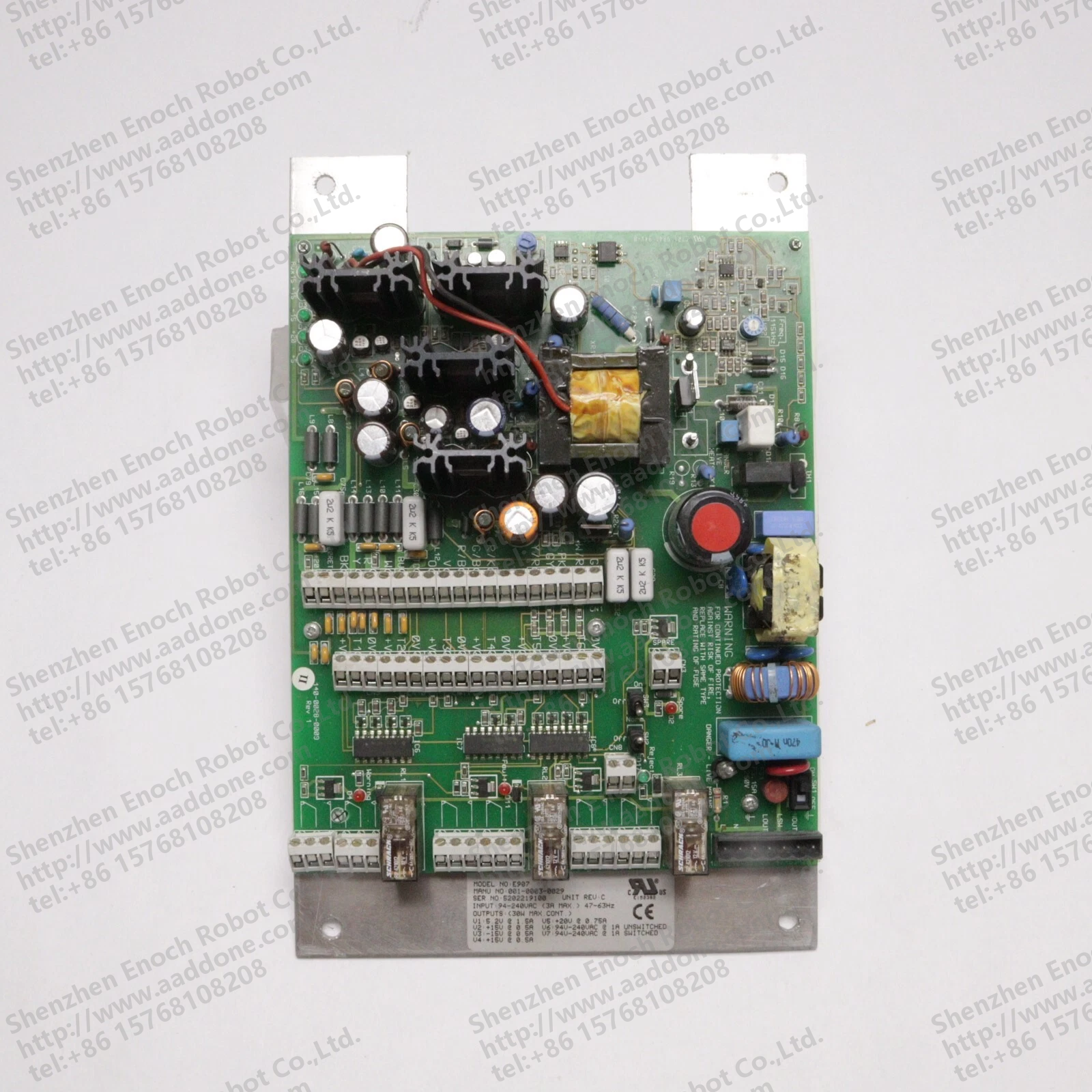 UNIPOWER POWER SUPPLY UNIT BOARD REV1 14000280009 E907