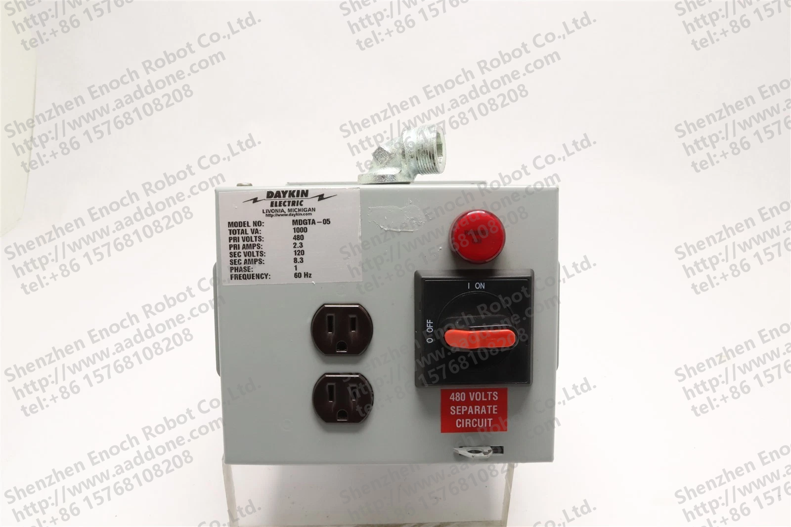 DAYKIN 电动变压器 DISCONNECT 480 PRI 至 120 SEC MDGTA-05