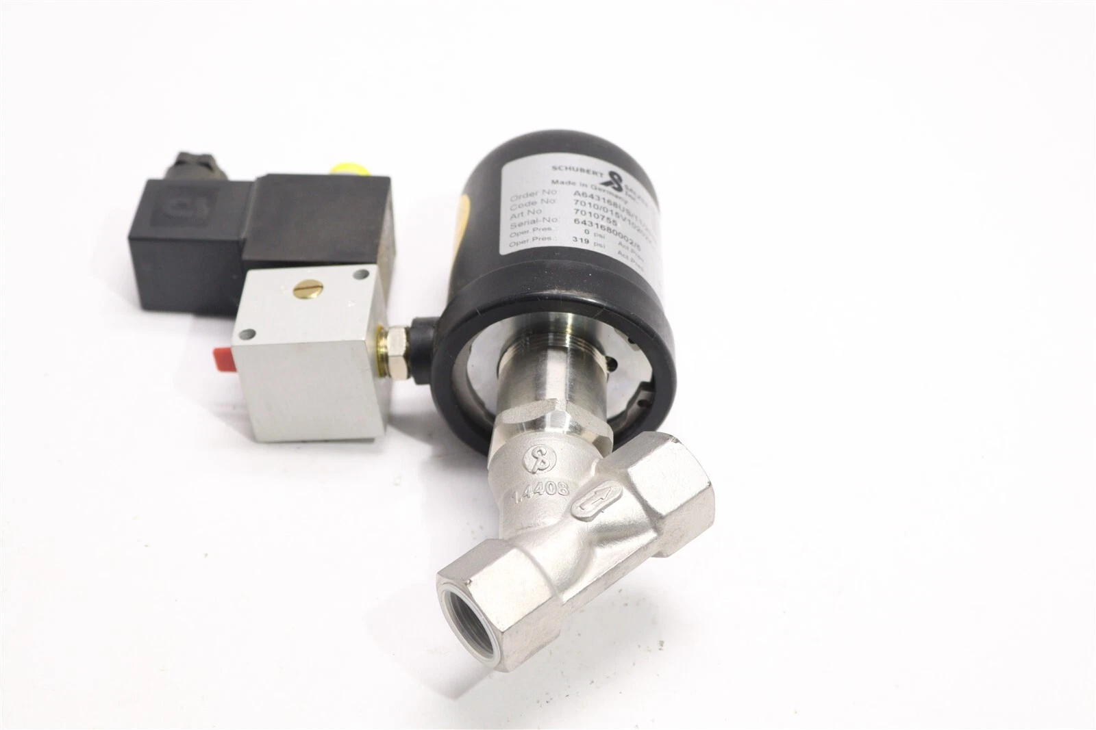 Schubert & Salzer Angle Valve Type 7010015V10202K------7S---7
